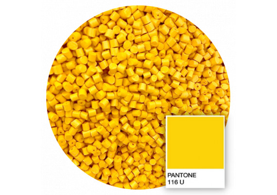 PLA+ Jaune 116U de la célèbre marque d'engins de chantier Pantone 3D filament Arianeplast 1.75mm fabriqué en France 8kg